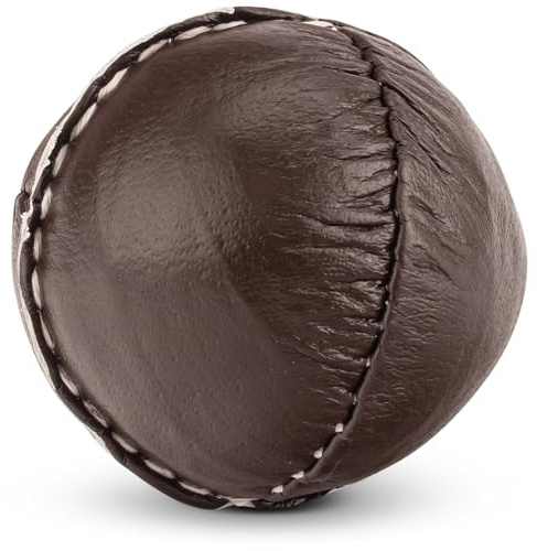 HAEST TRENAS slagboll i läder – 80 gram – brun – för tävling och träning