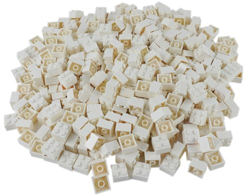 LEGO® Steine Weiss - 100 Stück 2x2 Bausteine - LEGO® Classic Basic - Modellnummer 3003 - Konstruktionspielzeug, Lernspielzeug zur Entwicklung und zum Lernen für Kinder ab 3 Jahre