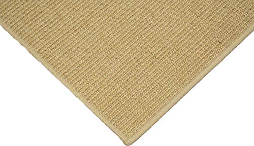 Sisalteppich umkettelt Natur 100% Sisal gekettelt - Verschiedene Größen (70 x 140 cm)