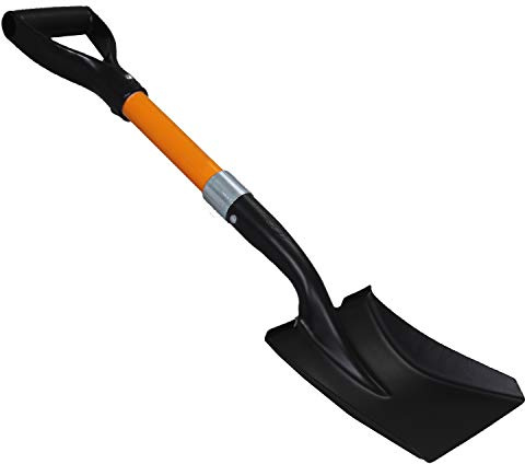Ashman Medium Square Shovel - 1 Pack, 27 Inch Length, D-Cup Handle, Sturdy, Comfortable, Durable Handle, Built to Last