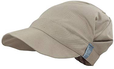 PICKAPOOH Schirmmütze Rico für Kinder und Erwachsene mit UV-Schutz Bio-Baumwolle, Taupe-310, Gr. 62