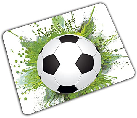 Vesperbrettchen personaliert mit Name, Fußball | Frühstücksbrettchen, Brotzeitbrettchen, Schneidebrettchen mit Motiv, für Kinder