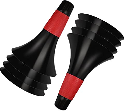 JRONG Tols 8 Pcs Soccer Cones 9 inch Agility Training Sport Cone, Field Marker Cones Sets for Kids Basketball, Football, Speed Grab Drills Training, Indoor Games Outdoor Activities (Black&Red)
