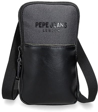 Pepe Jeans Grays Bandolera Pequeña Negro 10,5x18x2 cms Poliéster