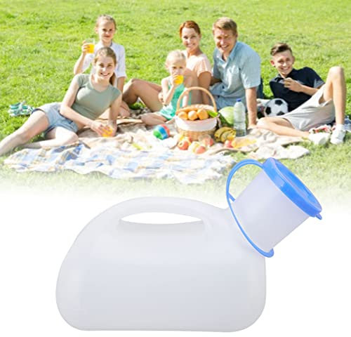 Gavigain Unisex-Urinal, tragbares Toiletten-Urinal für Männer und Frauen, Pinkelflasche mit versiegeltem Deckel und Trichter für ältere Kinder und Patienten für Notfälle, Camping, Outdoor, Reisen, Aut