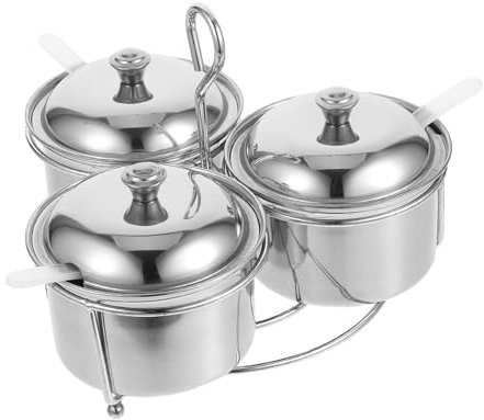 Ciieeo Kasten stainless steel inoxlm pfeffernüsse the good tár health Süßigkeiten Zuckerbehälter für Gewürzbehälter Gewürzdosen für die Küche Würze Container Teemaschine Metall Gewürzbox