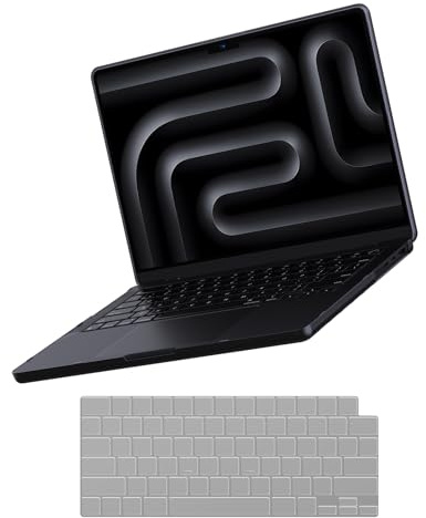 Soonjet Schutzhülle für MacBook Pro 14 Zoll (35,6 cm) M4 2025 2024–2021 M3 M2 M1 Pro/Max [100% übereinstimmende offizielle Farbe] transparente Hartschale + Laptop-Tastaturabdeckung – Space Black
