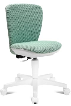 Topstar Sitness Home S'cool barnsnurrstol, plast, vit/mint, en storlek