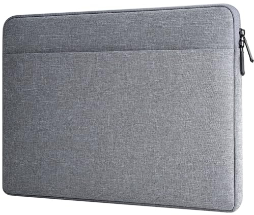 HEDUGO Laptop Sleeve Case with Accessory Pocket Padded Computer Carrying Pouch 15.6 inches Compatible with HP Dell Asus Lenovo Protective Laptop Cover for 15.6 “ Chromebook/Notebook/Tablet, Gray