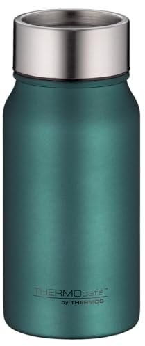 THERMOcafé av THERMOS TC DRINKING MUG green mat 0,35 l, termosmugg rostfritt stål, isoleringskopp, kaffemugg to go, läckagesäker, varm i 8 timmar, kall i 16 timmar, diskmaskinssäker, BPA-fri