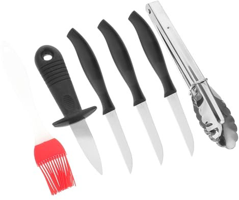 TINEASUR Utensilios para Parrilla Kit De Herramientas Inoxidable Pinzas Duraderas