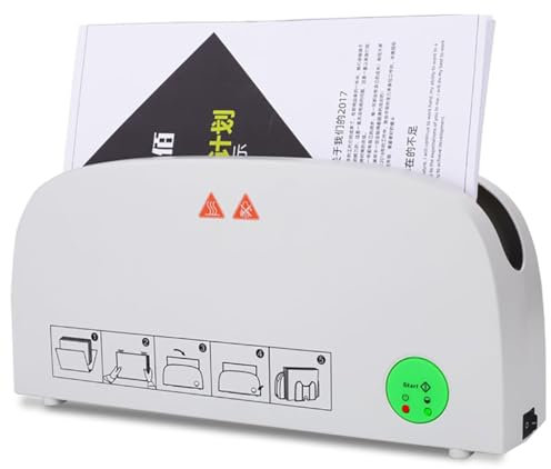 Heißschmelzbindemaschine Elektrisch A4 mit 33 mm maximaler Bindungsstärke - Schnelle Thermobindung für Fotoalben, Berichte und Dokumente