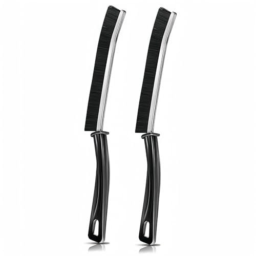 2 Pcs Floor Grout Cleaner Brush Household Tile Joints Scrubber Stiff Bristles Tile Grout Cleaning Brush Toilet Brushes Window Groove Gap Clean