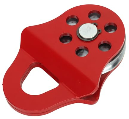 Polea de Cabrestante de Servicio Pesado, Bloque de Botín de Arrebato Towing 4T Capacidad de Carga de Carga Roja para Tractor de Camión ATV UTV