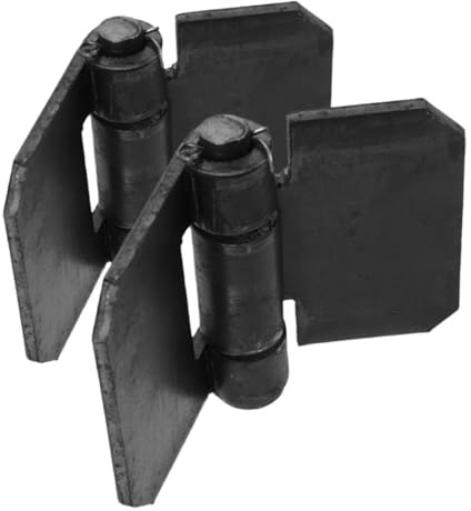 FELTECHELECTR Charnières Robustes pour Portails Métalliques Soudables, Acier Épais, Amovibles, pour Remorque et Camping-car, Lot de 2 Pièces, Usage Extérieur Solide