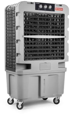 Raffrescatore evaporativo portatile ad acqua ghiaccio 120 litri, 350 watt, per 80 mq, 3 velocità Fresh