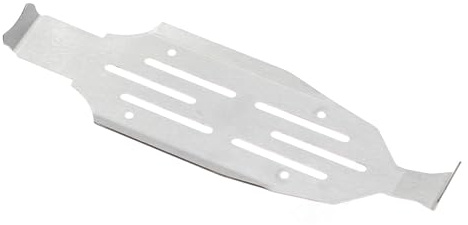 Elnwnnkc Armadura De Placa Deslizamiento Trasera Delantera Acero Inoxidable para 1/24 Protecciones Chasis Automóvil Control Remoto Accesorios Actualización Accesorios Resistentes A La