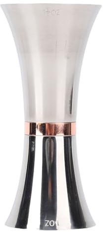 ZDAGELD Jigger per Cocktail a Doppia estremità 30 Ml/45 Ml, Misurino da in Acciaio Inossidabile 304 di Alta qualità con Scala Trasparente per Bar, Uso Domestico e Professionale