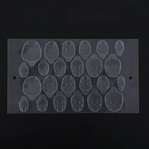 Wakects Pegamento Adhesivo de Doble Cara Cinta Adhesiva Transparente para Puntas de Uñas Herramientas de Manicura Sujeción Fuerte Fácil de Usar 240 Piezas Ideal para Uso Doméstico y Profesional