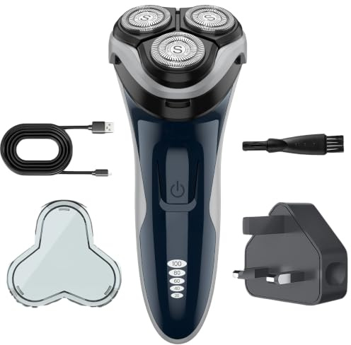 WESTWE Rechargeable Electric Razor for Men: 120 Mins Type-C Electric Shaver