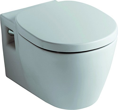 Ideal Standard - Connect, WC sospeso con copriwater avvolgente con chiusura rallentata, Bianco