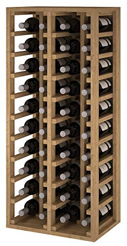 Expovinalia Botellero Vino Madera Pino 40 Botellas - Rústico | Mueble Botellero de Pino Tipo Wine Rack, Estantería Vino Garrafeira 105x44x32cm. Color Rústico