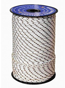 Hilos Y Cuerdas Del Segura 5118050200 - Nylon trenz. bl/brte.t/driza 5 mm 200 mts blanco/marron