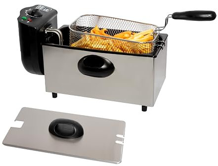 Freidora Eléctrica 3,5L de Acero Inoxidable 2000W Rendimiento Potente Gran Capacidad y Control Preciso de Temperatura Doble Seguridad Térmica Indicador LED Cuerpo Duradero
