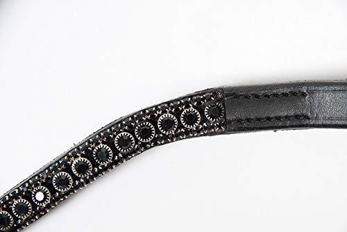 PFIFF 102571 Trensenzaum 'Chains', schwarz Pony