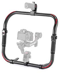 Tilta Poignée Annulaire Avancée RS5 Compatible avec Les Cardans RS5/RS4/RS4 Pro/RS3 Pro/RS2, Double Poignée Annulaire avec Télécommande et Contrôle de l'objectif TGA-ARG