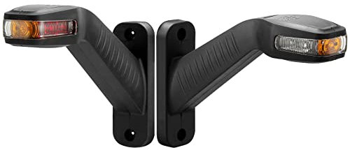 D-TECH 2x luces galibo laterales traseras para Camion,Luz Posicion LED Remolque 12v 24v,Remolque Luces Laterales trasero,LED Marcador Lateral Indicador de Posiciones Luz de Galibo para Camión Remolque