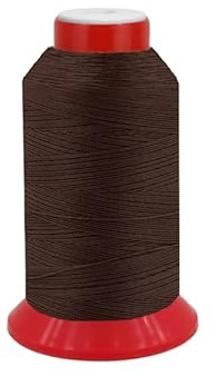 fuwi HT Ledergarn Stärke 20 - Sattlergarn & Jeansgarn extra stark - Hochfest, UV-beständig, 9.300 cN Reißkraft - Zwirn 0,5 mm für Leder & Outdoor, 500 Meter (0128 Schokoladenbraun)