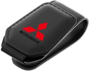 DSFG Brillenhalt Brillenhalter für Auto Sonnenblende Magnetisch Leder Sonnenbrillenhalter Auto Brillenhalterung Ticket-Karten-Clip (fit Mit)
