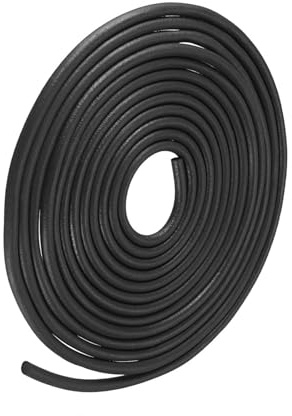 METALLIXITY Schaum Gummi Wetter 2mm Durchmesser x 10m Länge Schwarz | 1Stk, Dichtung Streifen, EPDM Gummi Rund Dichtung Streifen, für Haus Reparatur Tür