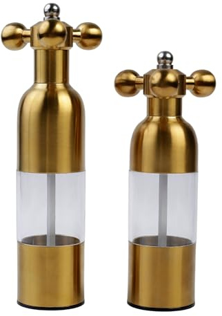 Marsrut Pfeffermühle, 2 Stück, 100723 (2 Stück) Salz- und Pfeffermühle, Edelstahl, goldfarben