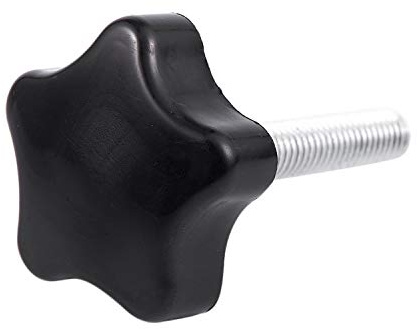 Ggnaxivs Tornillos de M8 X 40 Mm Cabeza de Estrella Tornillo de Ala Perilla de SujecióN Manija Negra