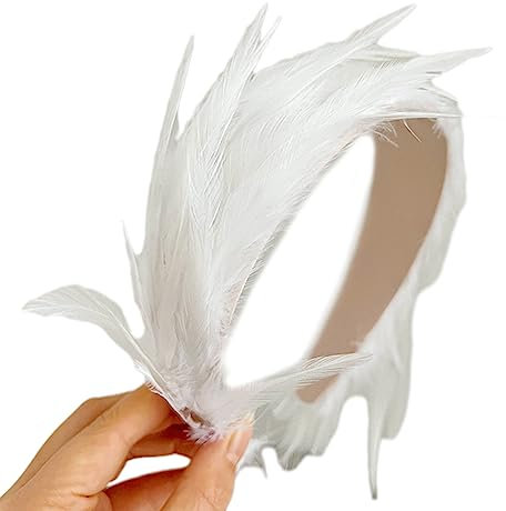 Vintage-Fascinator-Stirnband, exquisite Federn für Teeparty, Hochzeit, Kostüm, Haarreif, Damen-Kopfbedeckung für Beerdigung/Hochzeit, Haarbänder für Frauen