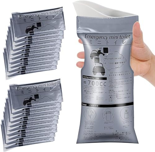 XiXiYang Disposable Urine Bags,10-Pack 700ml Emergency Pee Bags for Emergency Portable Car Camping Travel Outdoor Urinal Toilet Traffic Jam Vomit Bag,Urine Bags Gel for Men Women Kids Children