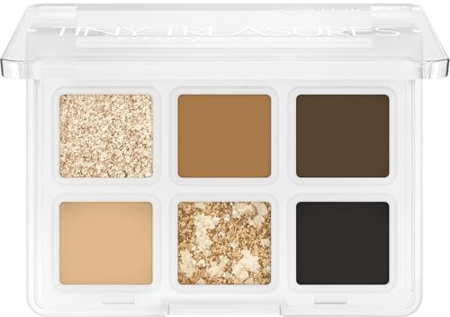 Catrice Cosmetics Tiny Treasures palette di Ombretti, brillante, brillantinata, metallica, opaca (4.2 g)