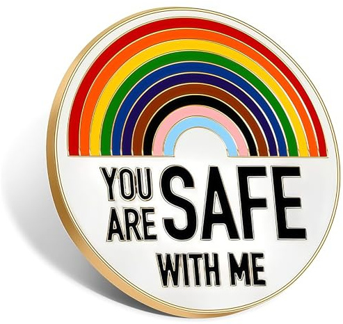 Yamobi Regenbogen Pride Pins, Emaille-Anstecker für Kleidung, Rucksack,LGBTQ Accessoires,Regenbogen Pride Pin,Geschenkidee für Pride Month