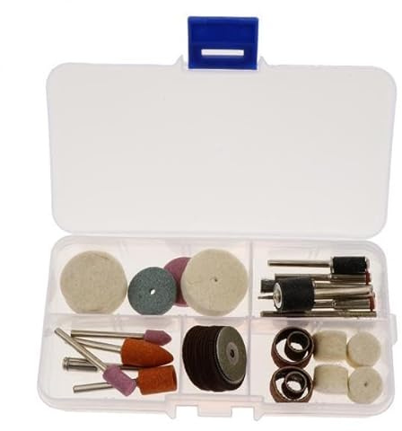Baoblaze 2x 1 Caja de 37 Piezas de Brocas de Accesorios para Herramientas Rotativas Accesorios de Esmerilado de Perforación