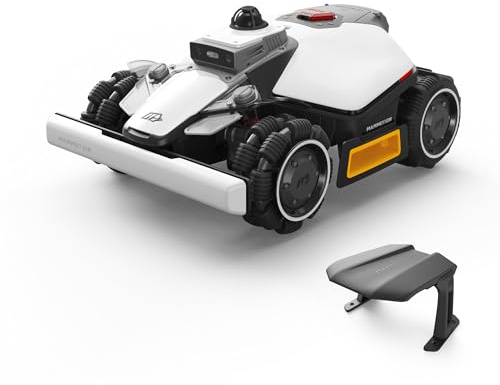 MAMMOTION LUBA mini 2 AWD 1500 Robot Tagliaerba, LiDAR 360° e Visione IA a Doppia Telecamera, senza Filo Perimetrale, senza RTK, AWD con 80% Pendenza, DropMow, Gestione Intelligente della Batteria