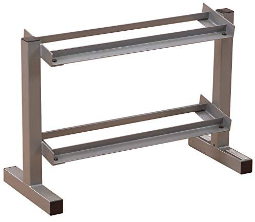 Body-Solid PDR-282X Powerline-Serie Kurzhantelablage Kurzhantelständer, 2 Ablagebleche