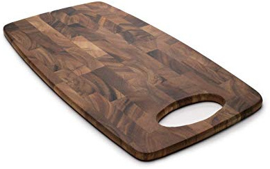 Ironwood Gourmet Calistoga End Grain Cheese Board, Acacia Wood 0.25 x 8 x 15 inches