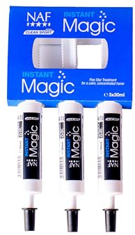 NAF Five Star Instant Magic 3 x 30ml – Fast-Acting Calming Syringe for Horses – With Magnesium & Herbal Extracts – Eases Tension Supports Calm & Promotes Focus During Stressful Situations