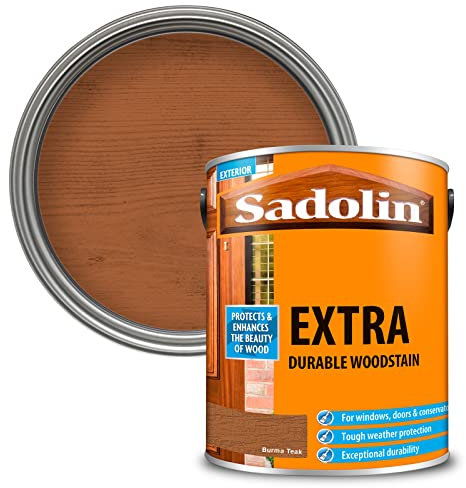 Sadolin EXTRA WOODSTAIN (YELLOW TIN) 5 litre - Burma Teak