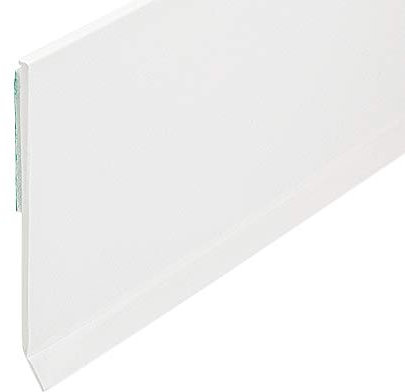 Flachleiste Kunststoffleiste Fensterleiste mit Gummilippe (B: 40mm | L: 10m)