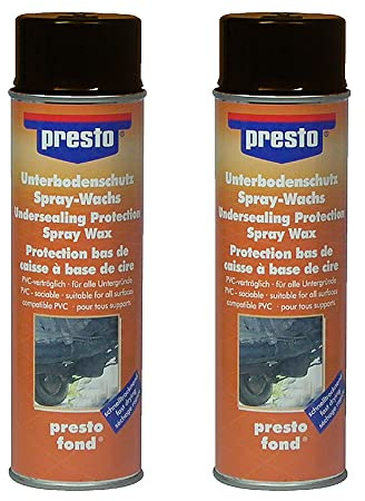 PRESTO 2x 500ml Unterbodenschutz auf Wachsbasis braun