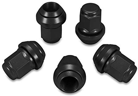 20x Radmutter SCHWARZ M12x1,5x34 Kegel 60° SW19 beweglich D28mm + 1x Radschraubenbeutel