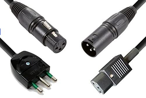 DG Systems - Cavo ibrido phono-rete per casse attive con spina 16A e VDE - Made in Italy (5 mt)